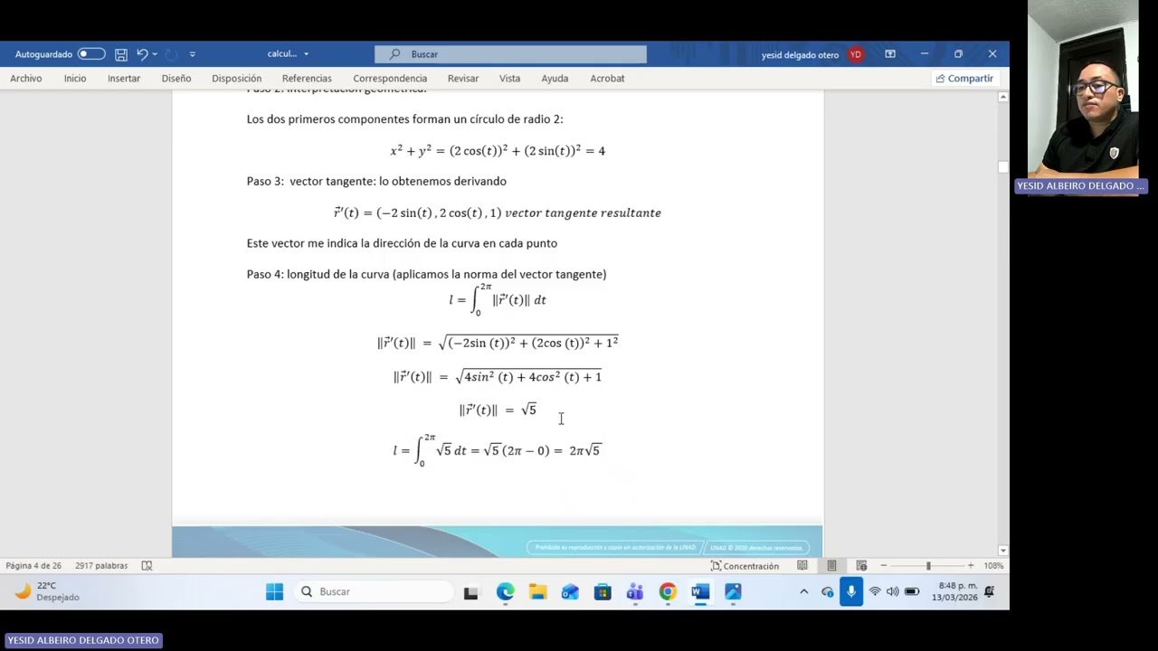 parametrizacion curva