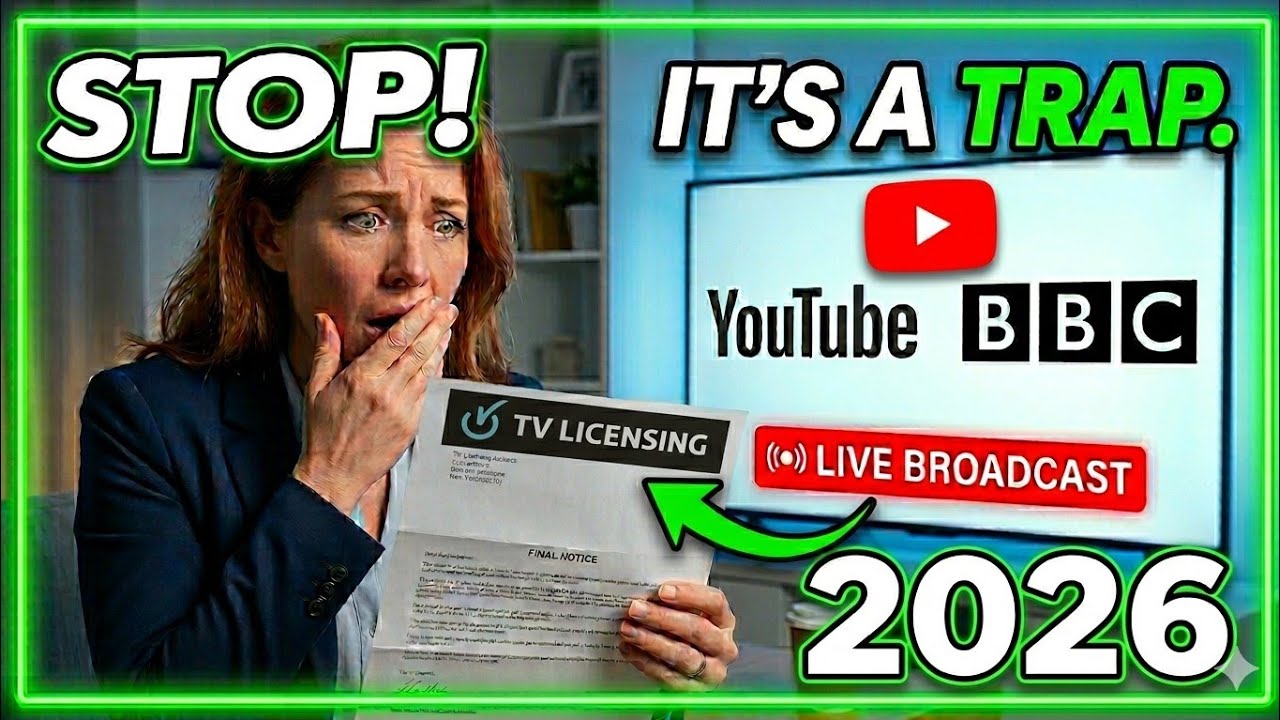 🔴 'LIVE BROADCAST' YouTube TV Licence TRAP: Don&rsquo;t Get Caught Out! 😱