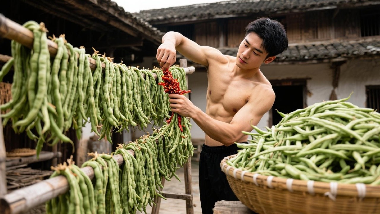 Drying Fresh Green Beans Into Preserved Delicacies For Year-Round Enjoyment – Rural Channel