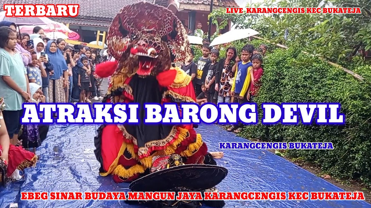 Atraksi Barong Devil Ebeg Banyumasan Sinar Budaya Mangun jaya Live Karangcengis kec Bukateja 