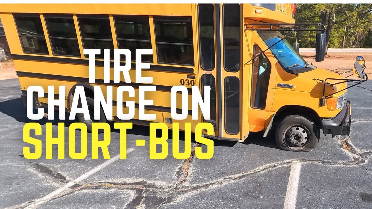 This Short Bus Was In Need Of Mobile Tire Change BADLY!