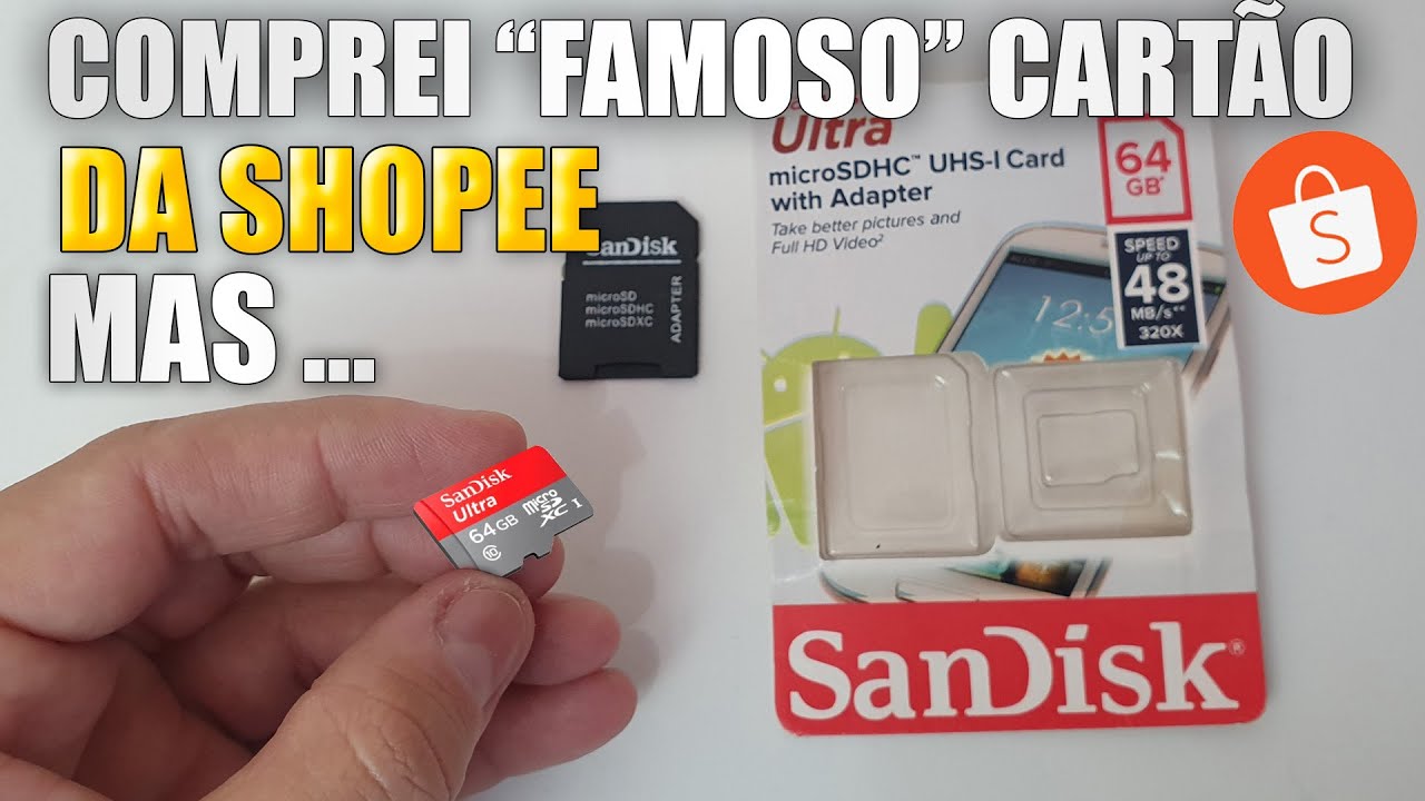 comprei cartão de memória MICRO SD da SHOPEE e DEU RUIM