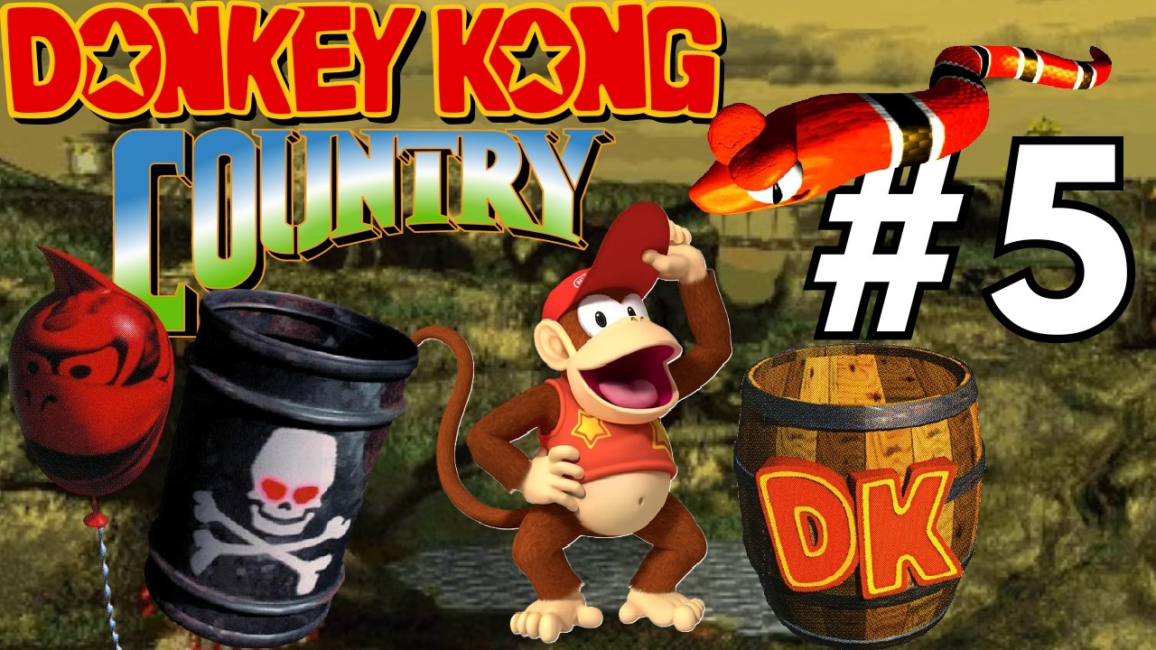 Donkey Kong Country #5 (101%) Area industrial e o mar poluido !