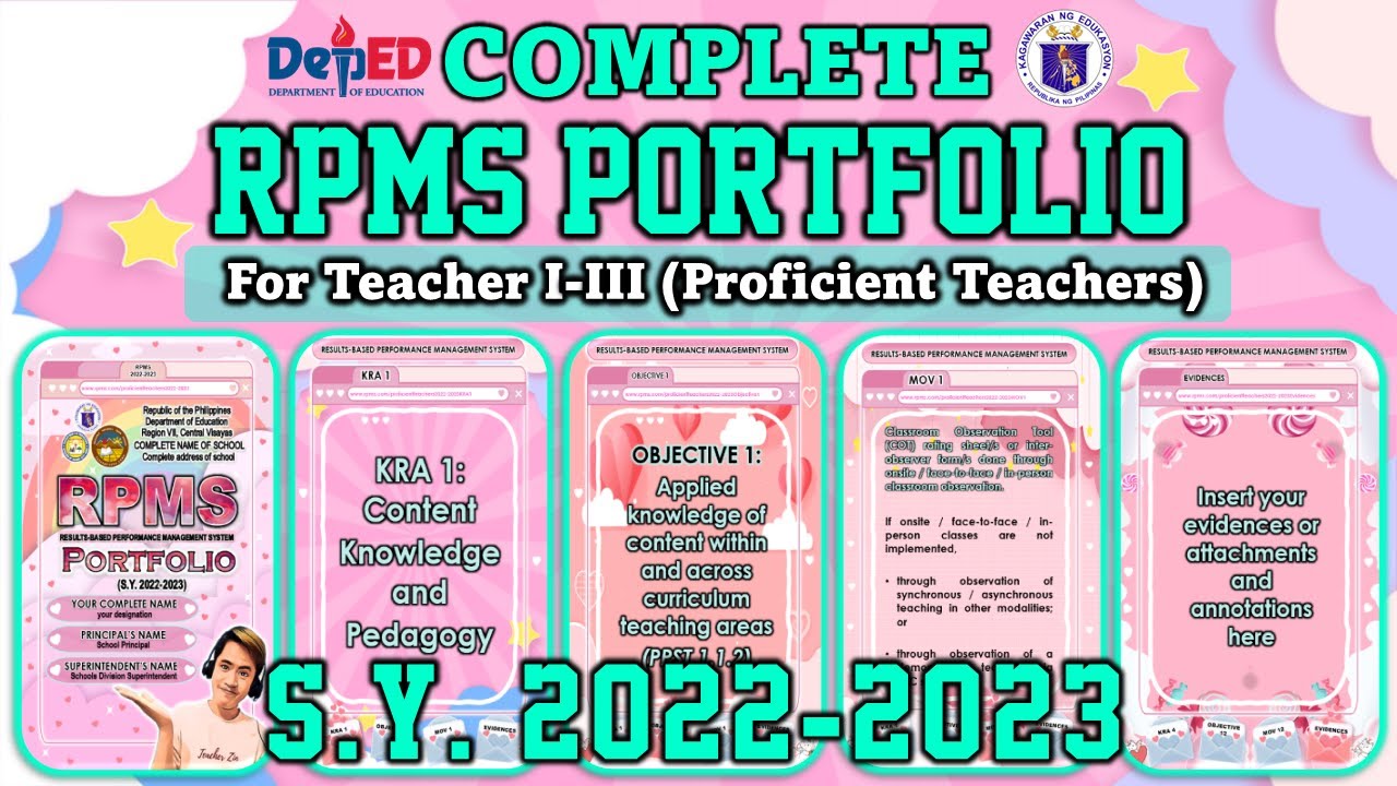 COMPLETE RPMS PORTFOLIO S.Y. 2022-2023 FOR TEACHER I-III (PROFICIENT TEACHERS)