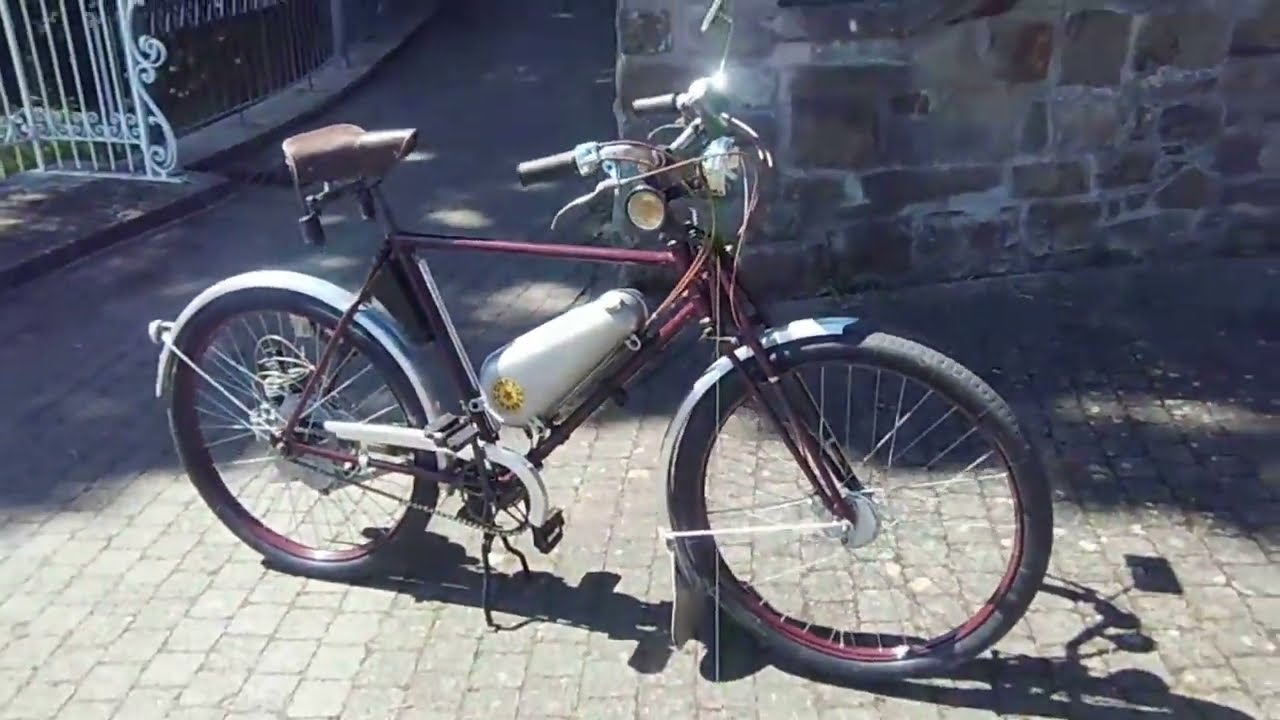 Hanrez Comet Oldtimer Fahrrad Hilfsmotor Baujahr 1952