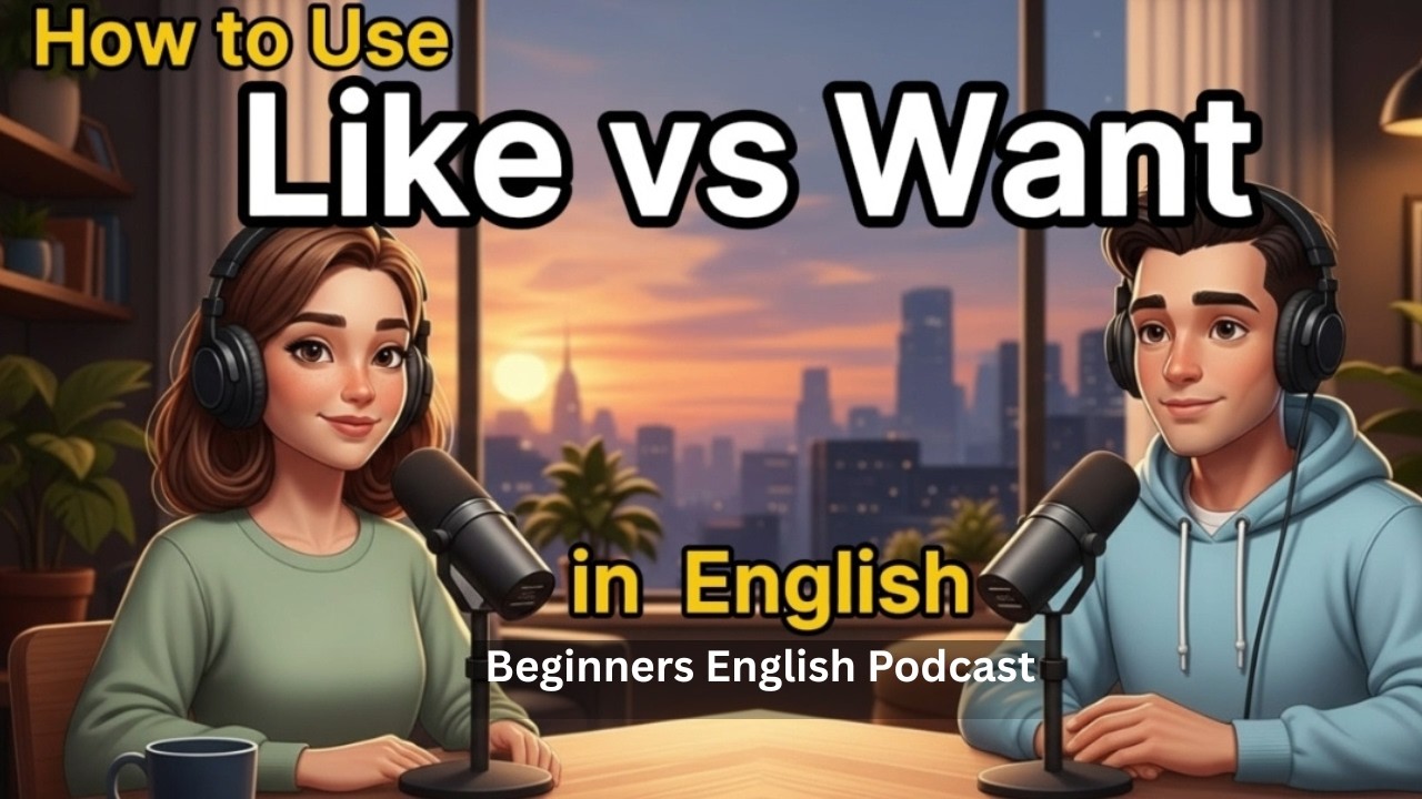 How to Use Like vs Want in Everyday English | Real Life Conversation Practice | English Podcast