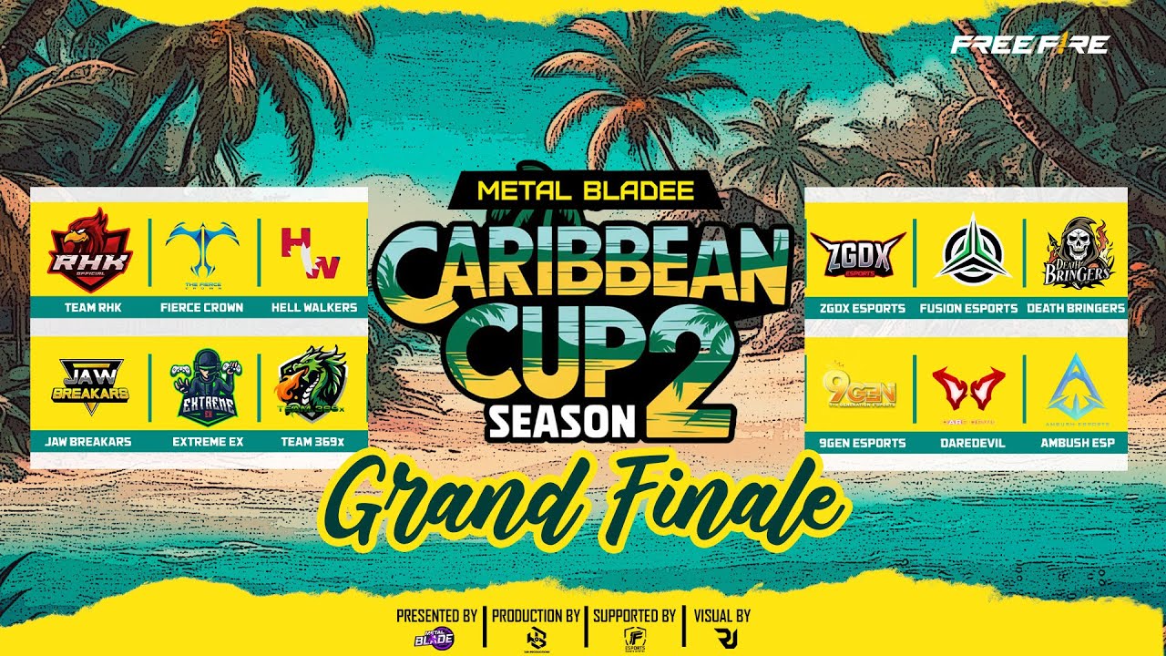 [🔴LIVE] GRAND FINAL|| MTB CARIBBEAN CUP S-2 || METAL BLADE E-SPORTS || T4B PRODUCTION || FREE FIRE