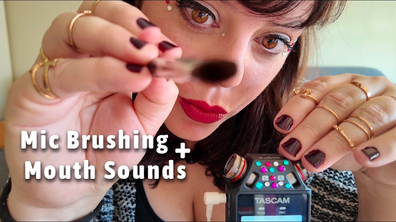 ASMR Español | Mic Brushing + Mouth Sounds 👄 Sonidos Intensos y Relajantes