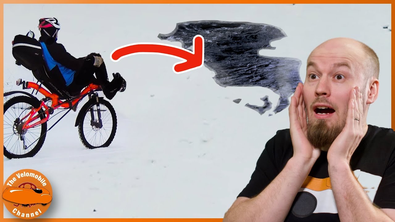 Well, that was STUPID! Cycling on ice is DANGEROUS!