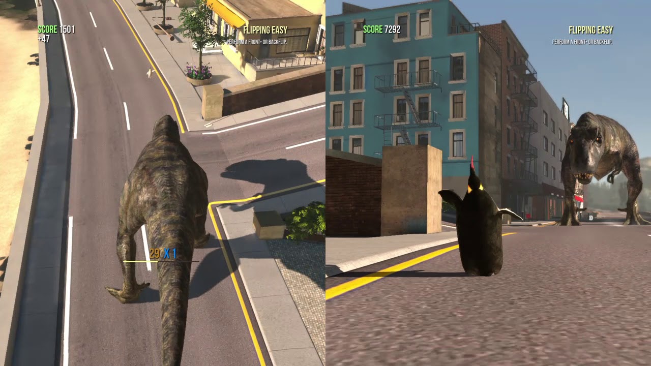 Goat Simulator t rex vs penguin winner ?