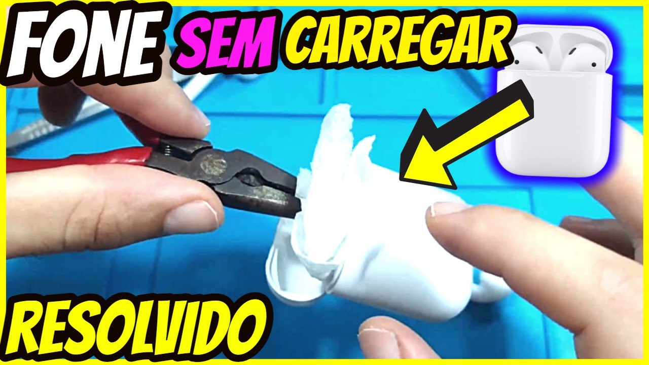 REVELADO! Como CONSERTAR FONE DE OUVIDO  ii11ii12 ii7 Ii9S Airpodzs tws Bluetooth que NÃO CARREGA
