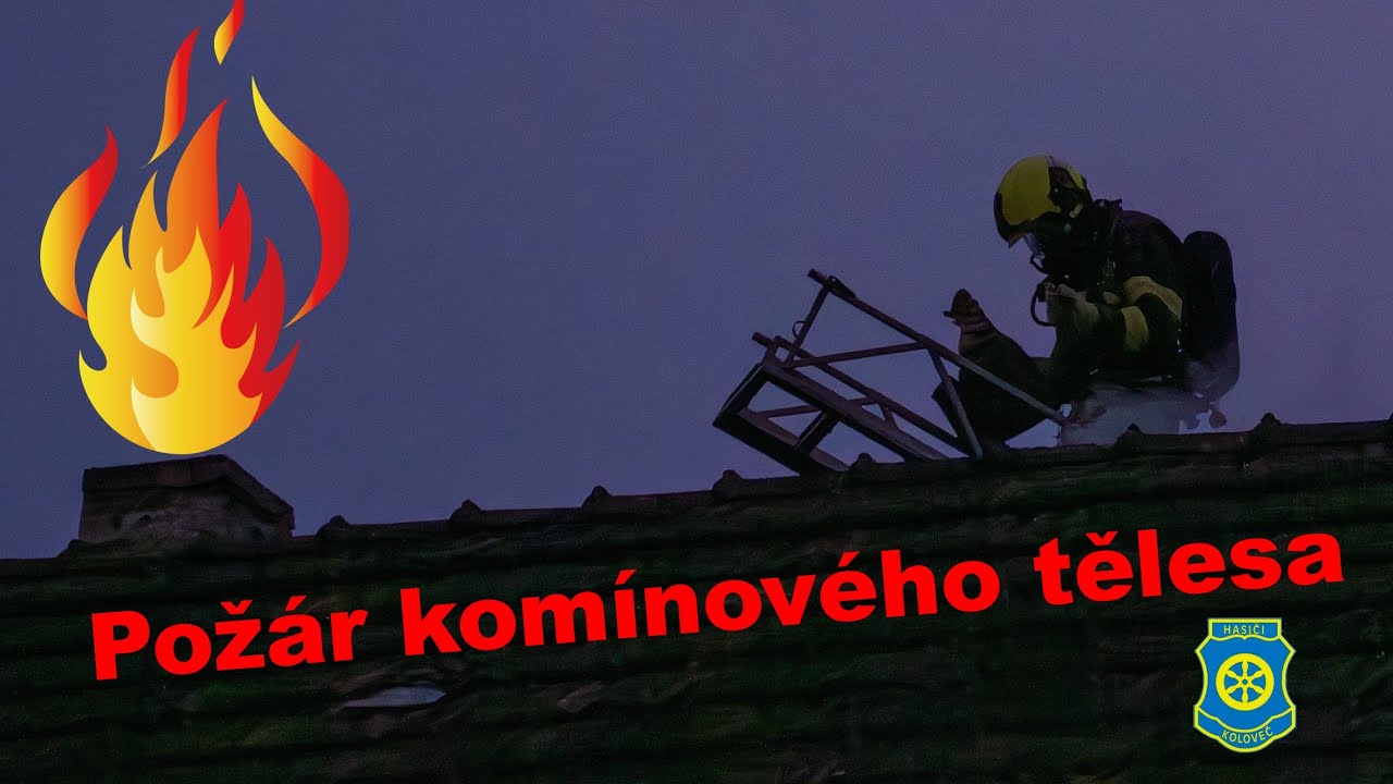 Poplach na požár komínového tělesa | rodinný dům Všepadly | 2025
