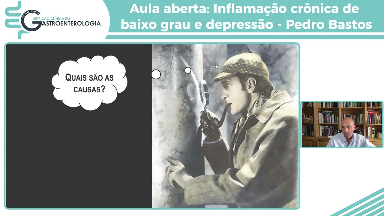 Aula Aberta Inflama&ccedil;&atilde;o cr&ocirc;nica de baixo grau e depress&atilde;o - Professores Pedro Bastos e Murilo Pereira