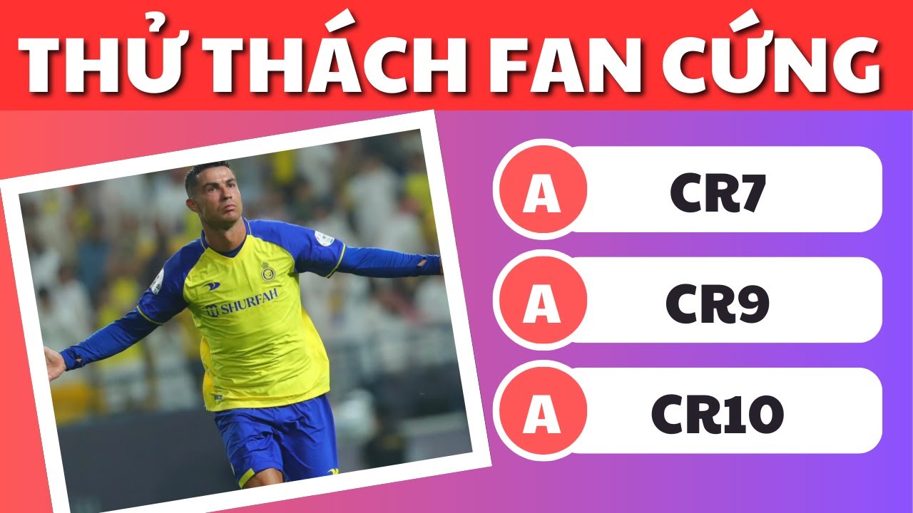 ⚽️ Thử Thách Bóng Đá: 41 Câu Hỏi Về Ronaldo 🐐 | Bạn Có Phải Fan Cứng Của “Anh Bảy” Không? 🔥