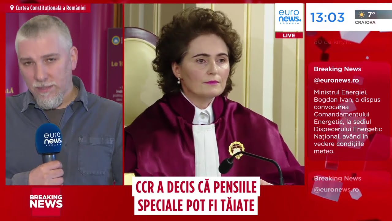 CCR a decis că pensiile speciale pot fi tăiate