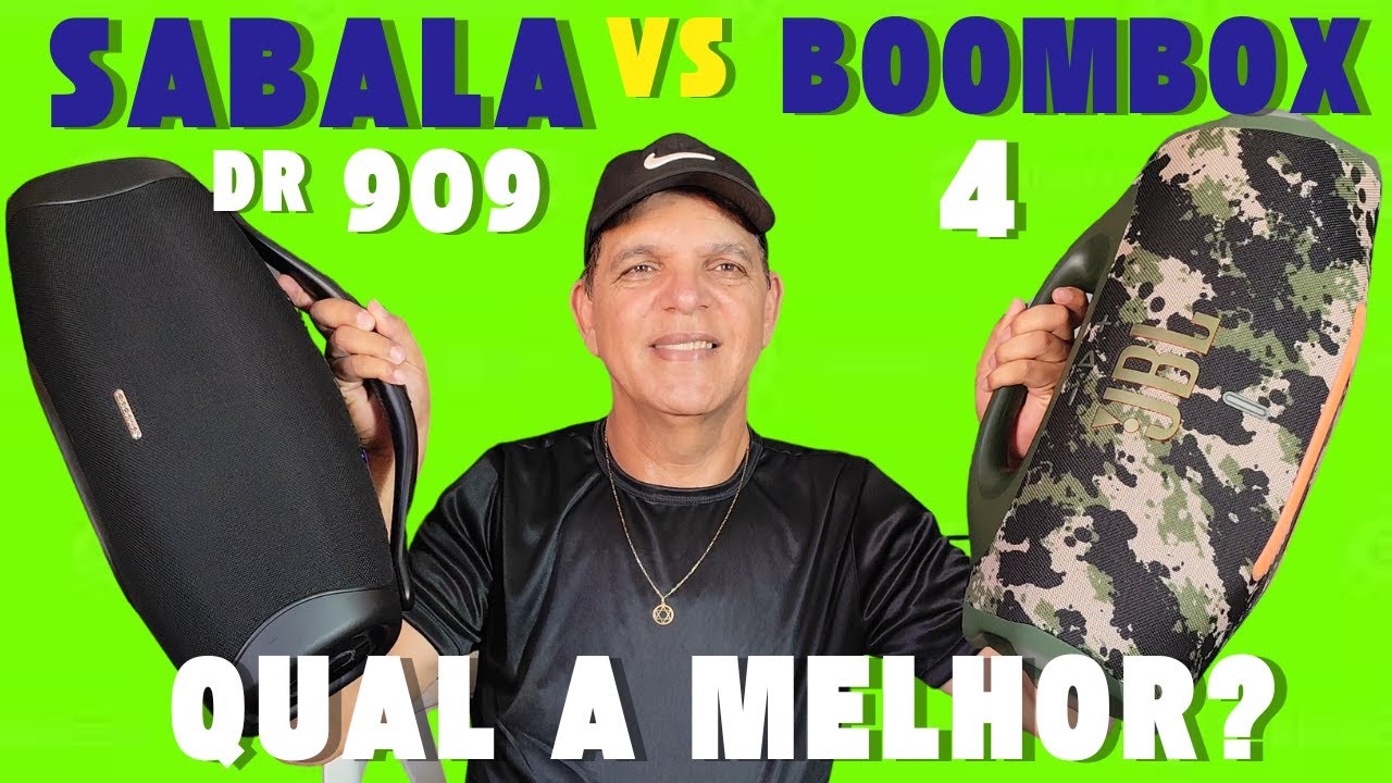 SABALA DR 909 VS JBL BOOMBOX 4 - QUAL CAIXA DE SOM &Eacute; MELHOR PARA 2026?