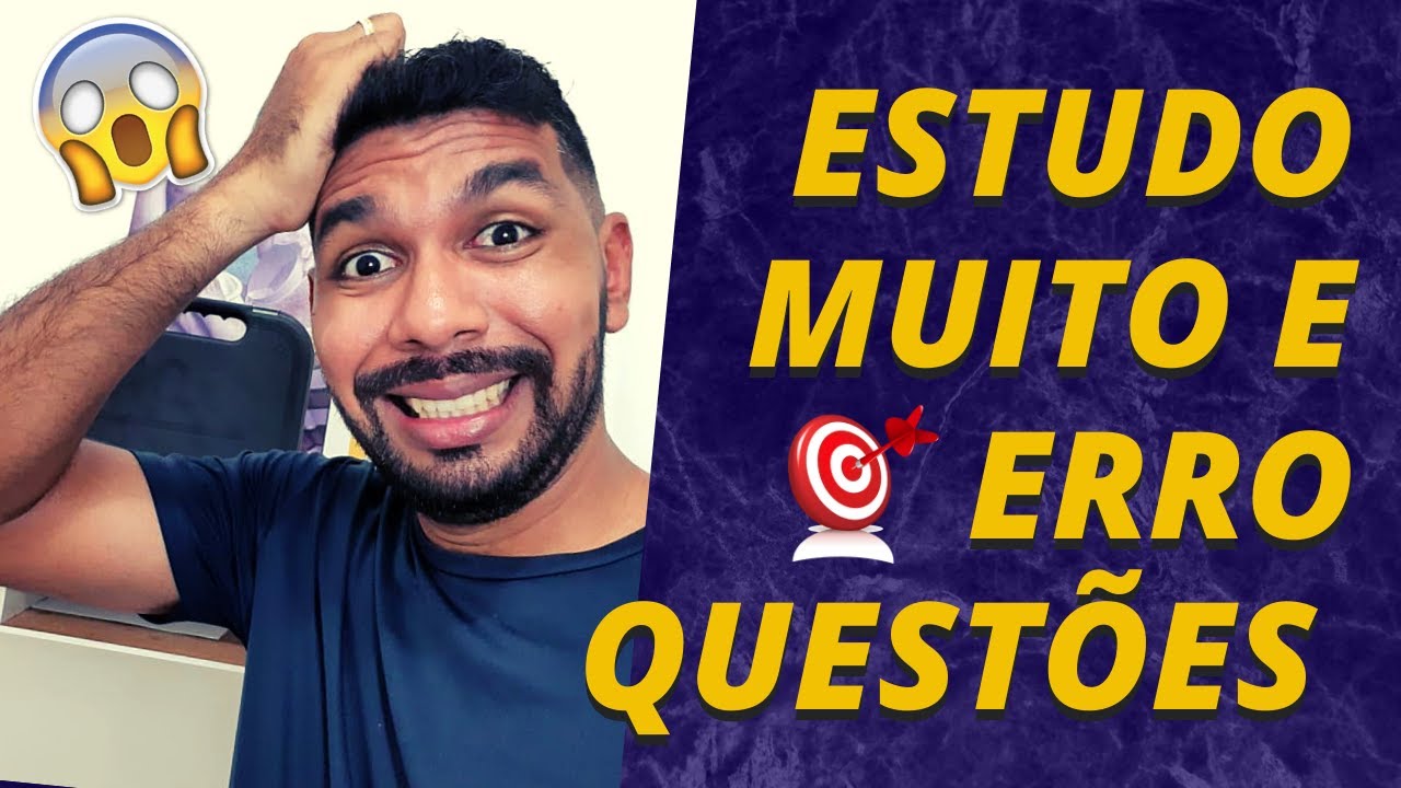 😱 Estuda muito e erra questões? Esse vídeo é pra você!