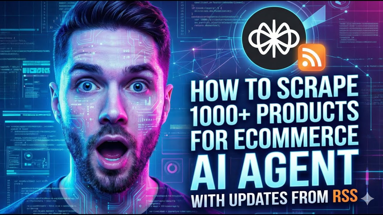 How to scrape 1000+ products for Ecommerce AI Agent with updates from RSS | Voiceflow Tutorial
