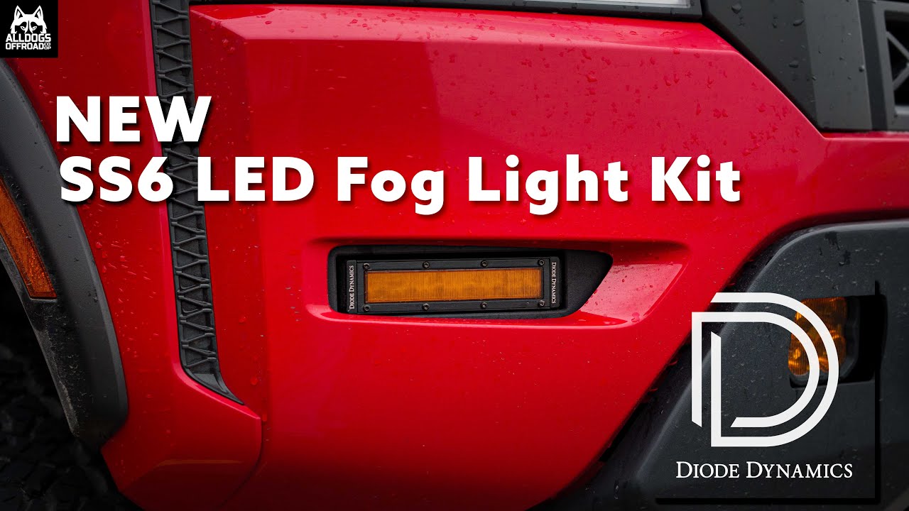 Diode Dynamics NEW SS6 Fog Light Kit for 3rd Gen Nissan Frontiers 22+ / INSTALL and Comparison
