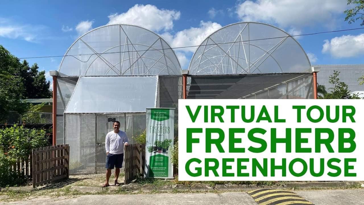VIRTUAL TOUR OF FRESHERB GREENHOUSE | Carlo The Farmer