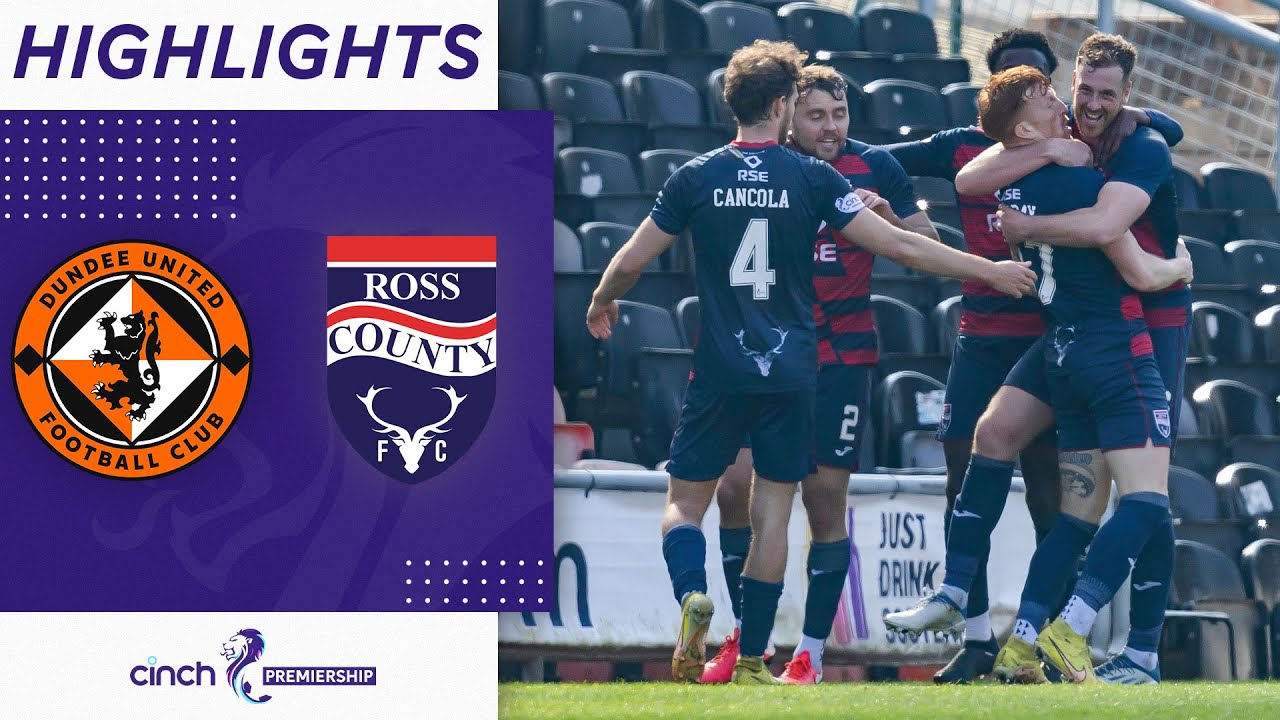 Dundee United 1-3 Ross County | Hat-Trick Hero Jordan White! | cinch Premiership