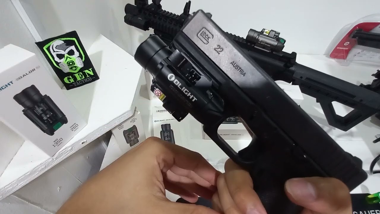 Foco y Laser Verde OLIGHT Baldr PRO para Riel 20mm . Por GEN TÁCTICO Costa Rica.