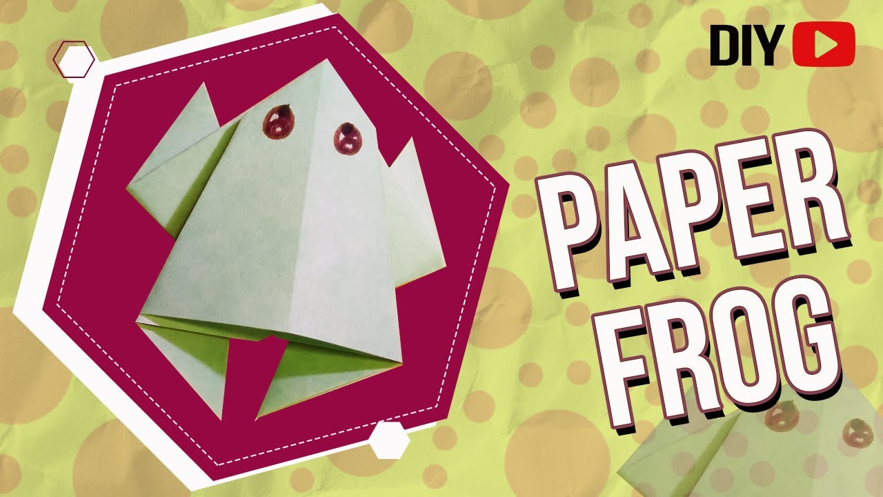 How To Make A DIY Paper Frog ? | Easy DIY Origami Frog | Sparklebox