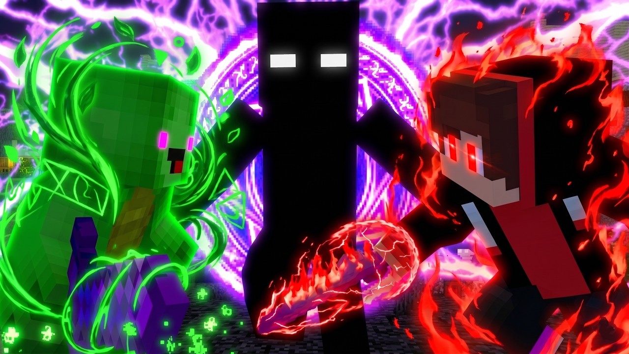 Maizen Minecraft Animation: JJ vs Null - Manipulated Mikey Part1