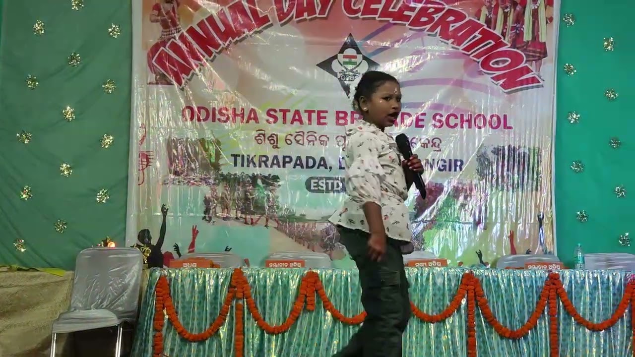 Jhalkari bai anchoring | osbs annual function 2026 #annualfunction  #anchoring #jhalkaribai #viral 