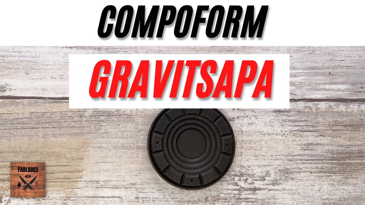 Compoform Gravitsapa Clicker, Spinning Top, Slider Fidget Toy. Fablades Full Review