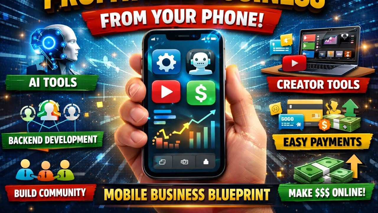 Build a Profitable Online Business From Your Phone | AI Tools Business Blueprint ©notebooklm