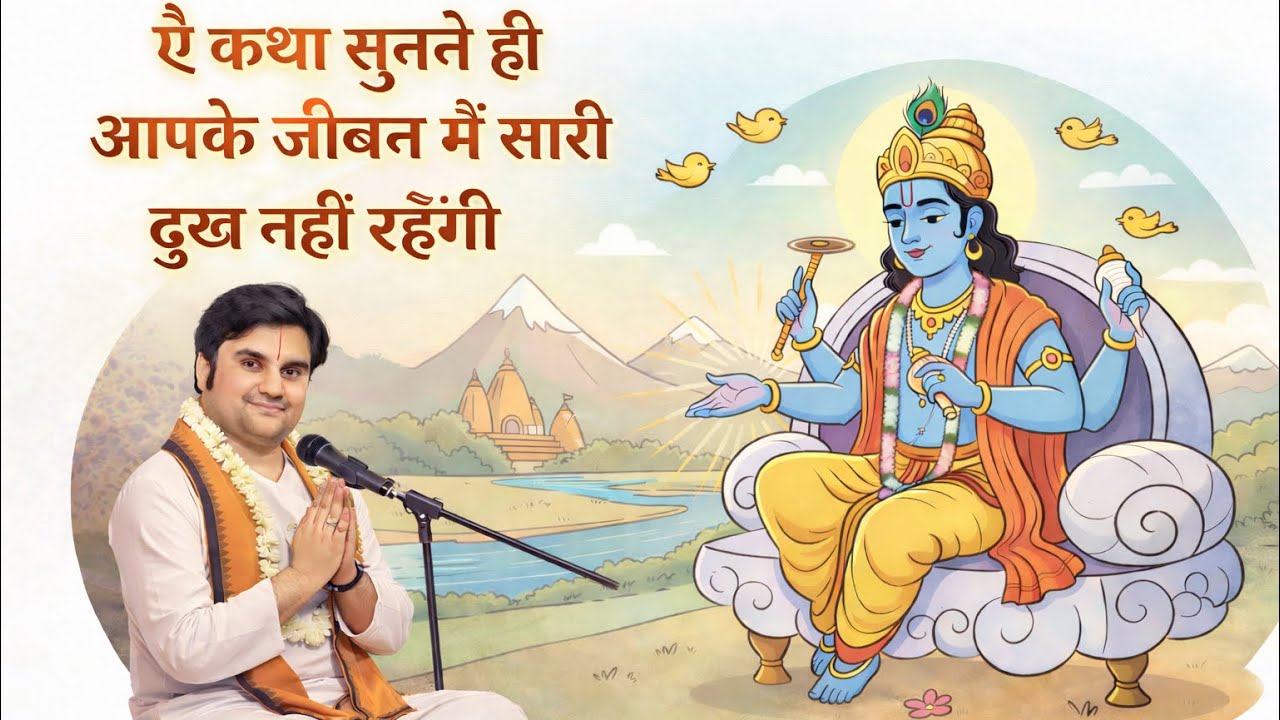 ये कथा सुनते ही आपके जीवन में सारी दुख नहीं रहेगी । shri indresh maharaj 🙏