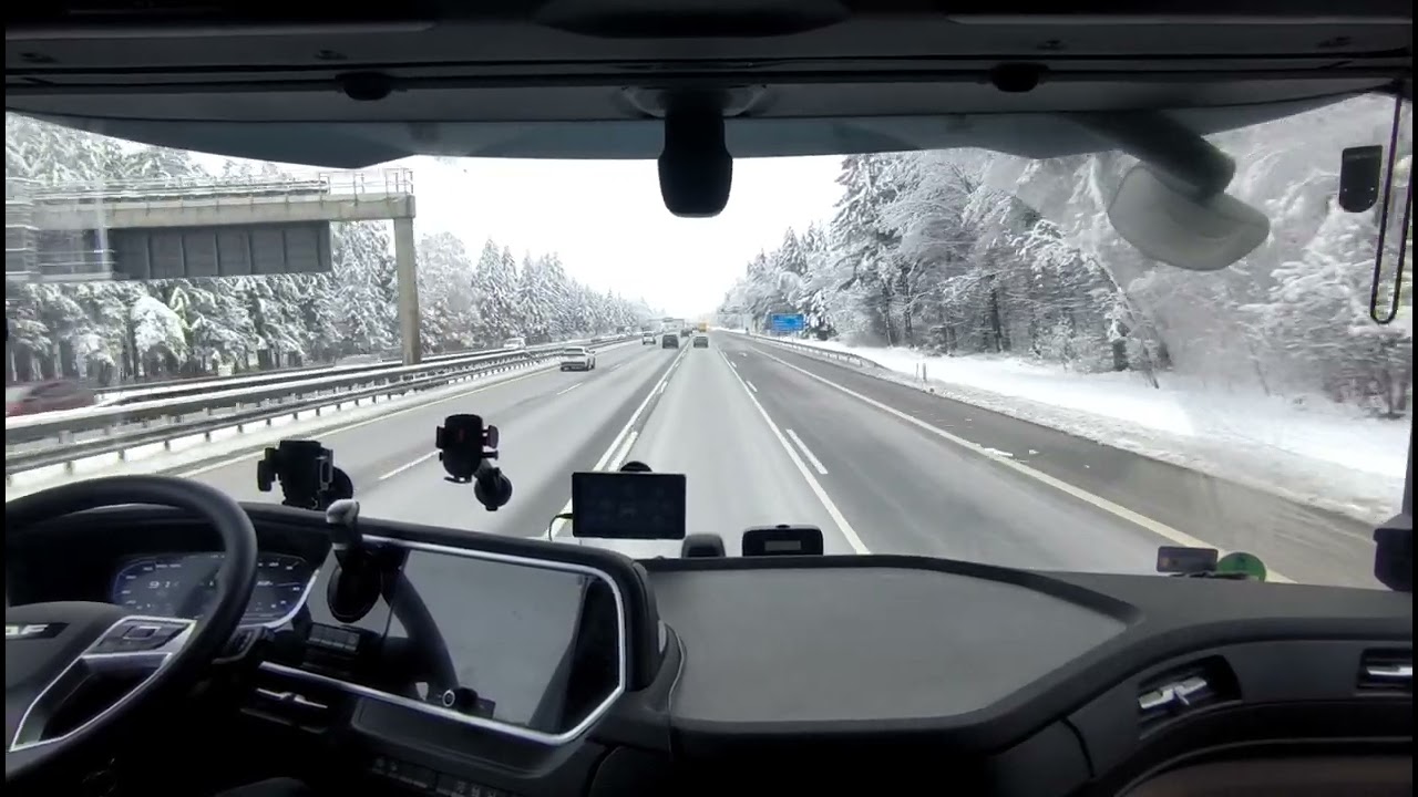 POV,DAF XG BTS 480, winter Drive, Germany