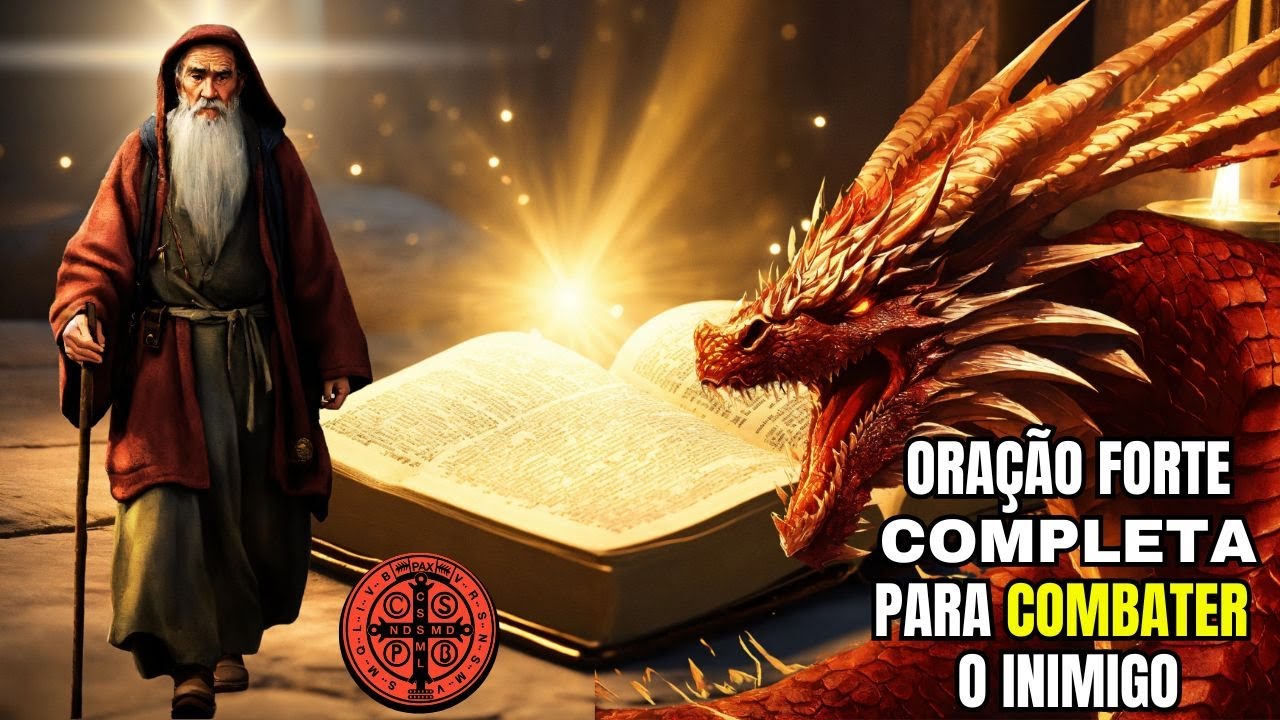 ORAÇÃO FORTE DE SÃO BENTO PARA AFASTAR INIMIGOS, TRAIÇÕES, INVEJA, ESCASSEZ, DESGRAÇAS