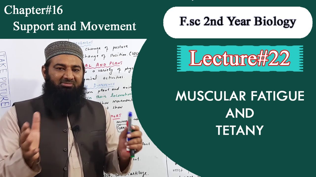 Biology Ch#16-Lecture#22 Muscular fatigue and tetany (F.Sc 2nd Year)