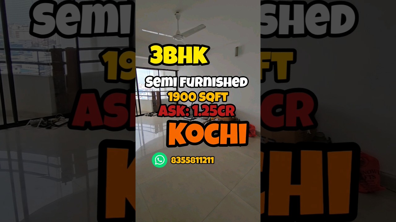 Looking for 3bhk near MG road ? #kochi #flatforsale #home #forsale #property 📞 8355811211