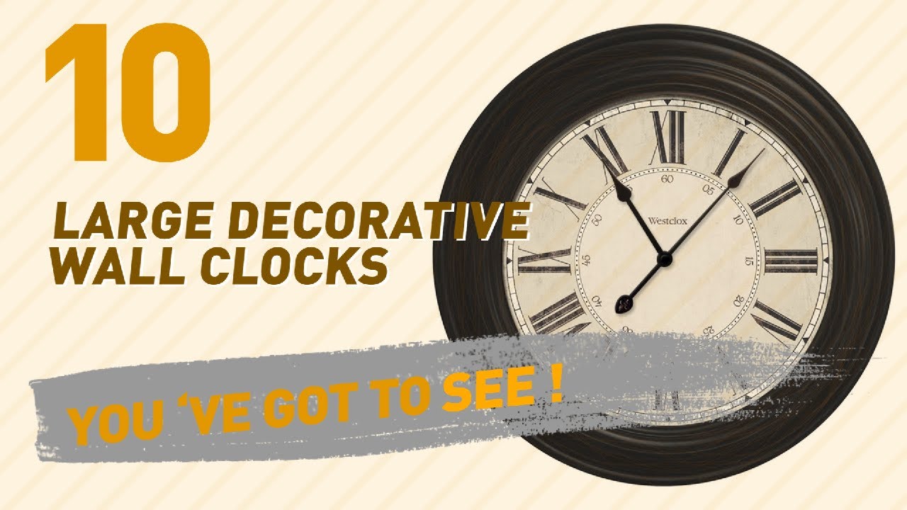 Large Decorative Wall Clocks // New & Popular 2017