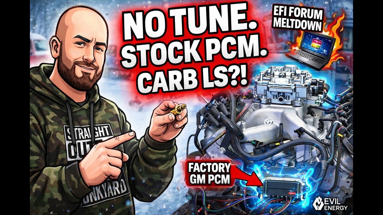 Двигатель Evil Energy Carb LS работает на стандартном заводском блоке управления двигателем (без ...