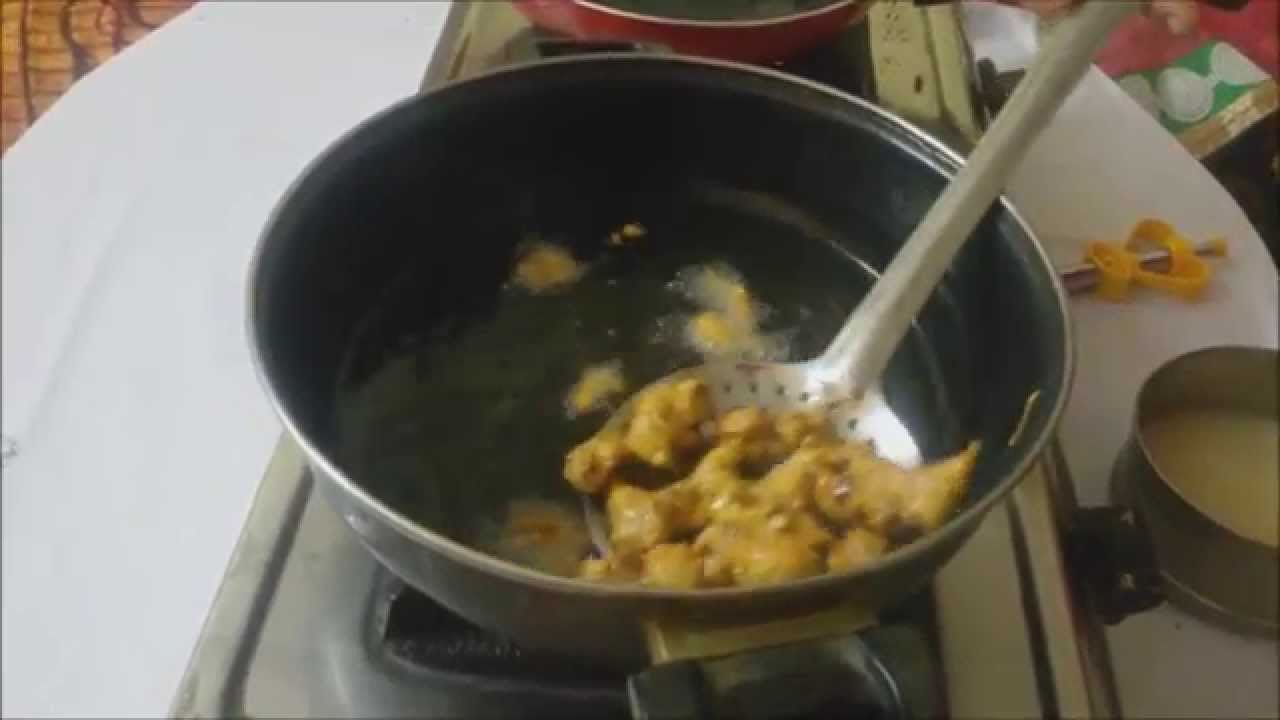 Easy method of preparing Groundnut and palli pakodi Tea time snack
