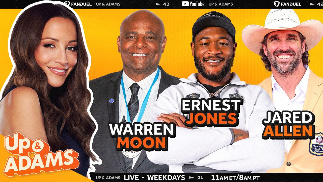 Seahawks Ernest Jones! Hall of Famers Jared Allen & Warren Moon! Up & Adams Show with Kay Adams!