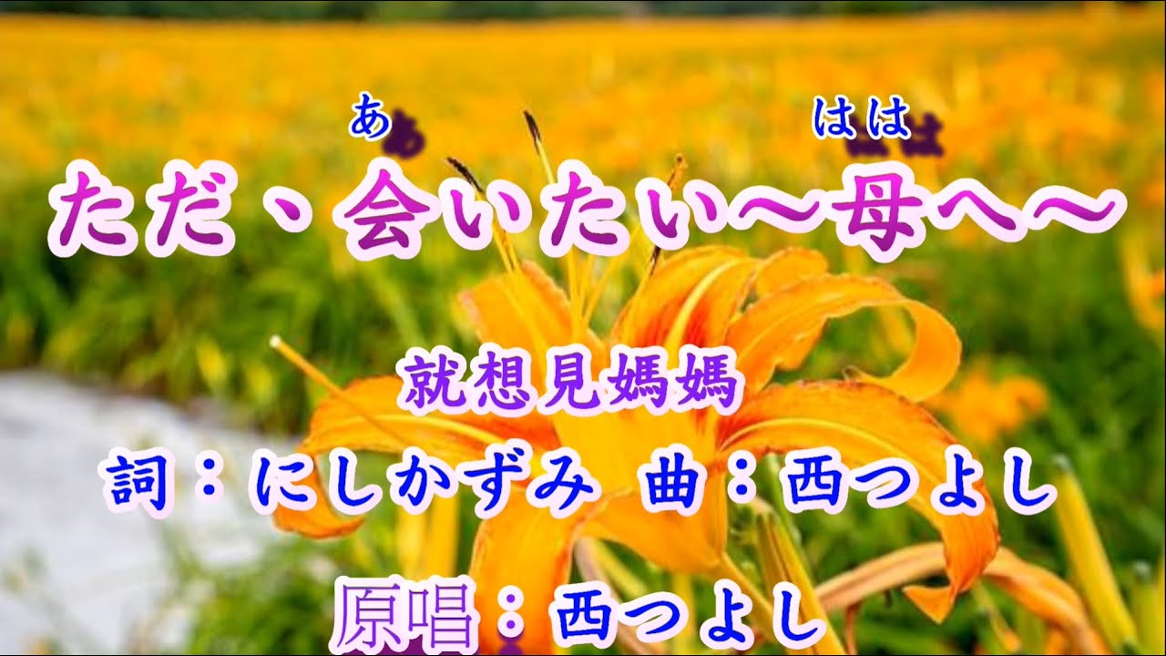 ただ、会いたい~母へ~〈唄：西つよし〉