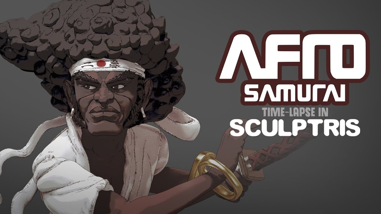 Afro Samurai Sculptris time-lapse