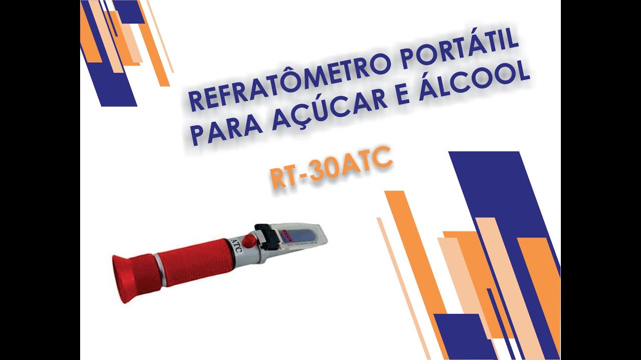 Conheça o Refratômetro para medição de açúcar e álcool modelo RT 30ATC da INSTRUTHERM