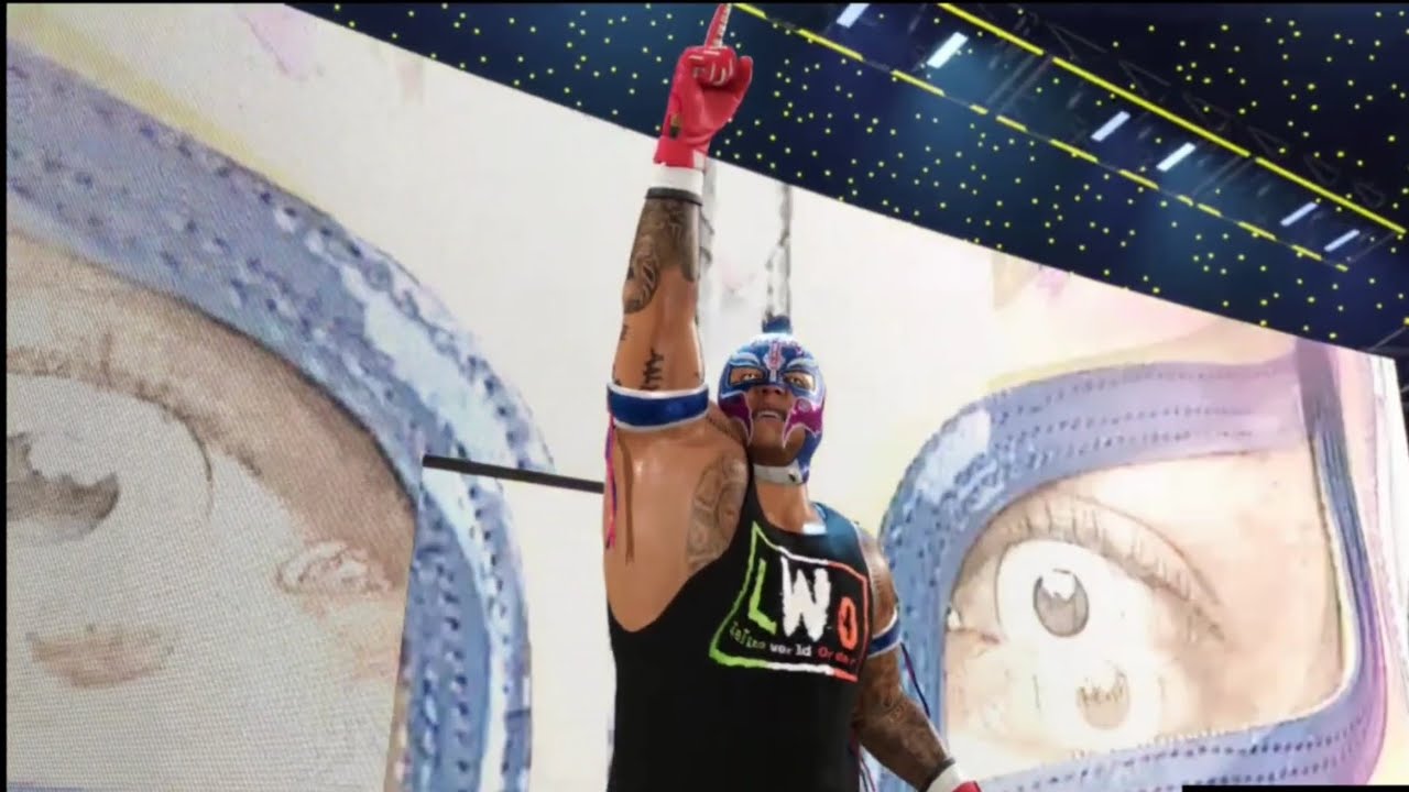 Our Favorite Rey Mysterio🔥💪🏻Vs CM Punk! Epic WWE2K25 Netflix Edition Match! #wwe2k25 #netflix #game 