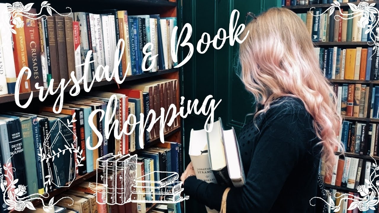 🔮🌿come crystal + book shopping with me