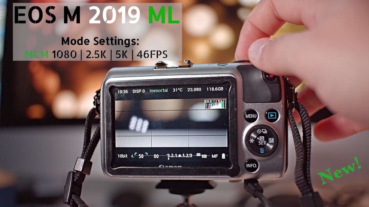 Canon EOS M RAW | NEW ML BUILD SETTINGS | 1080 | 5K Mode | 2.5K | 46FPS | H.264 | Magic Lantern