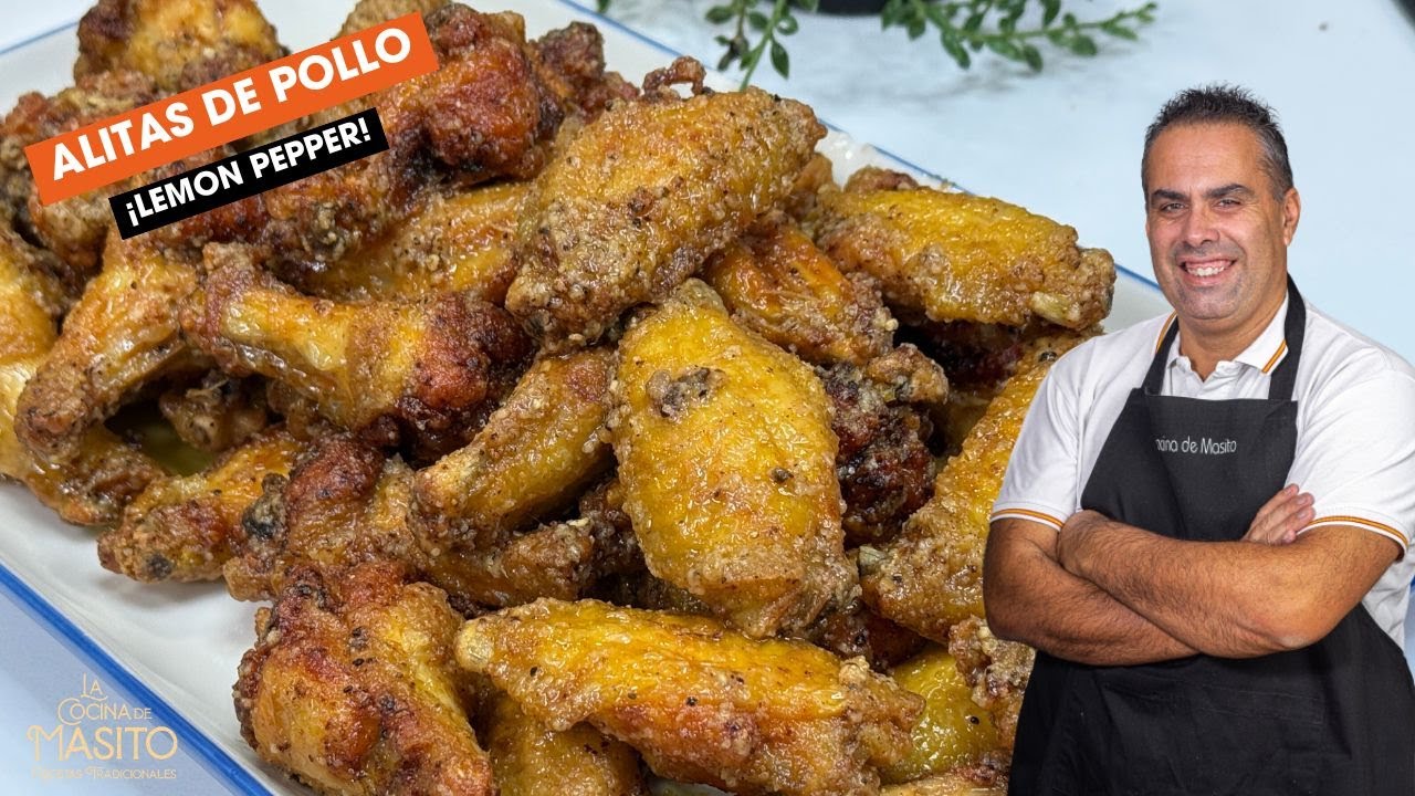 Alitas de pollo lemon pepper SIMPLEMENTE MARAVILLOSAS