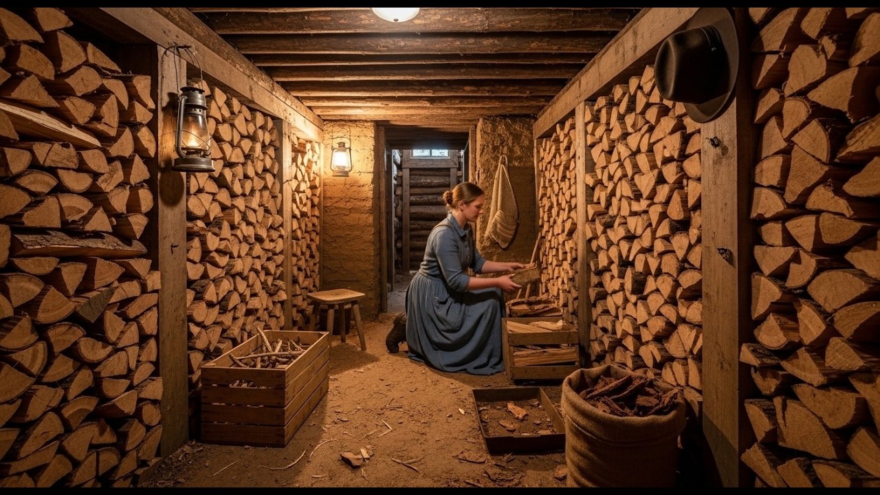 Everyone Laughed at Her Dugout Cabin Beneath the Home — Until It Kept Her Firewood Dry All Winter