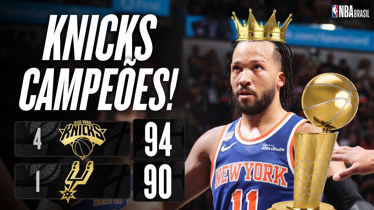 BRUNSON FAZ LOUCURAS, KNICKS VIRAM DE NOVO E S&Atilde;O CAMPE&Otilde;ES DA NBA vs. SPURS - Melhores Momentos