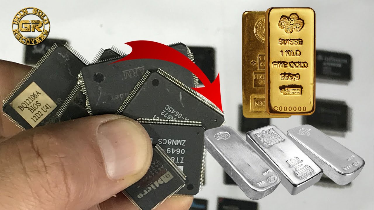 Извлечение золота и серебра из компьютерных микросхем | Извлечение золота | Восстановление серебра